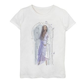 Girls 7-16 Disney's Wish Asha Watercolor Portrait Tee
