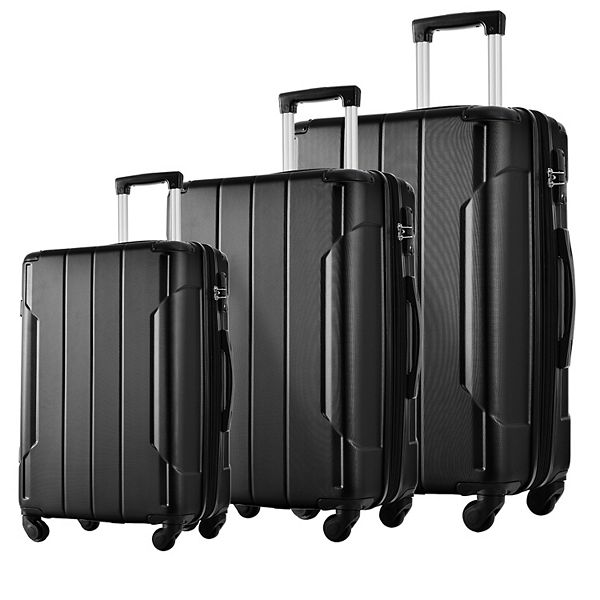 Merax Hardshell Luggage Sets 3 Pcs Spinner Suitcase with TSA Lock