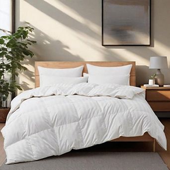 Unikome 500 TC Cotton Shell Duvet Insert - Goose Down Feather Comforter