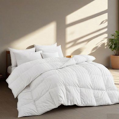 Unikome 500 TC Cotton Shell Duvet Insert - Goose Down Feather Comforter
