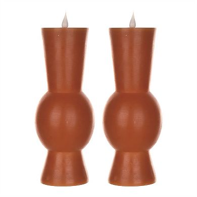 Abstract Designer Led Candle With Remote (Set of 2)