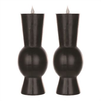 Abstract Designer Led Candle With Remote (Set of 2)