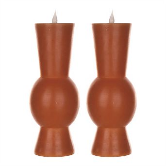 Abstract Designer Led Candle With Remote (Set of 2)