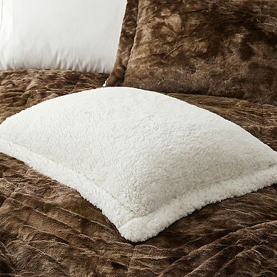 Unikome Soft Fluffy Reversible Sherpa Trendy Comforter Set for All Seasons