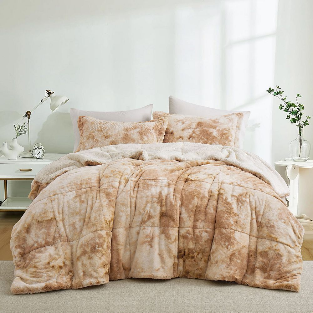 Unikome Soft Fluffy Reversible Sherpa Trendy Comforter Set for All Seasons