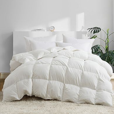 Unikome Hotel Collection Premium Heavyweight White Goose Down Feather Comforter with 360TC Fabric