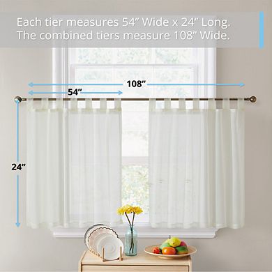 HLC.me Sheer Tab Top Tiers - Set Of 2