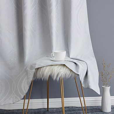 HLC.me Montero 100% Complete Blackout Total Privacy Grommet Window Treatment Curtains - Set Of 2