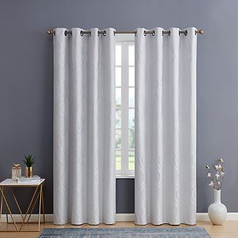 HLC.me Montero 100% Complete Blackout Total Privacy Grommet Window Treatment Curtains - Set Of 2