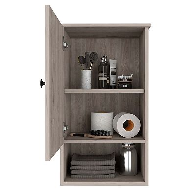 Alaska Medicine Cabinet, With Three Storage Shelves, Single Door Cabinet