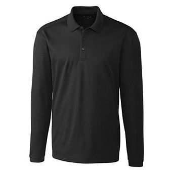 Clique Spin Eco Performance Pique Long Sleeve Mens Polo