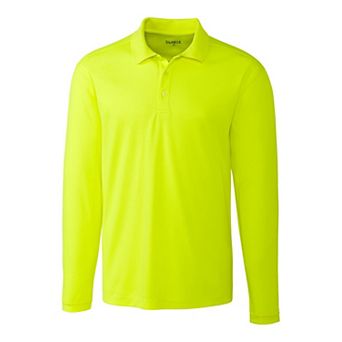Clique Spin Performance Pique Long Sleeve Mens Polo
