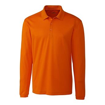 Clique Spin Performance Pique Long Sleeve Mens Polo