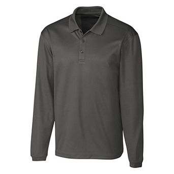 Clique Spin Eco Performance Pique Long Sleeve Mens Polo
