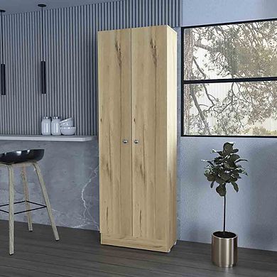 Virginia Double Door Storage Cabinet, Five Shelves