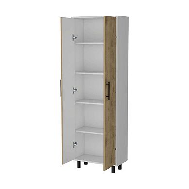 Oklahoma Tall Pantry Cabinet, Cupboard Storage Organizer with 5-Shelf