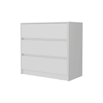 Avra 3 Drawer Dresser, Manufactured Wood Top and Front Chest of Drawers
