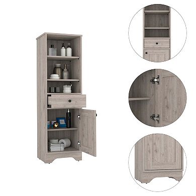 Alaskan Linen Cabinet, One Drawer, Single Door Cabinet