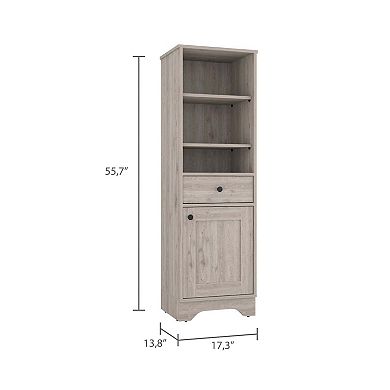 Alaskan Linen Cabinet, One Drawer, Single Door Cabinet