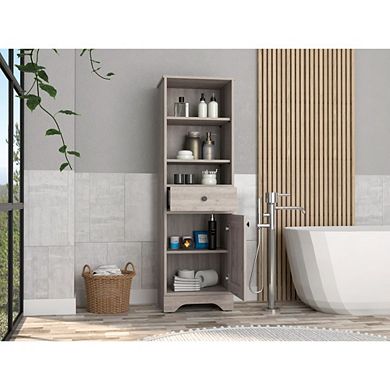 Alaskan Linen Cabinet, One Drawer, Single Door Cabinet