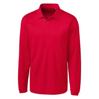 Clique Ice Pique Mens Long Sleeve Tech Polo
