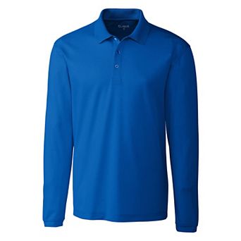 Clique Ice Pique Mens Long Sleeve Tech Polo