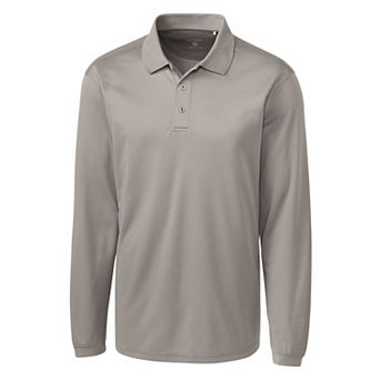Clique Ice Pique Mens Long Sleeve Tech Polo