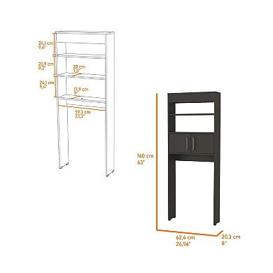 Valencia Over The Toilet Cabinet, Two Shelves, Double Door