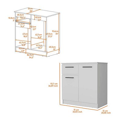 Clarion Dresser with 1-Drawer and 2-Door