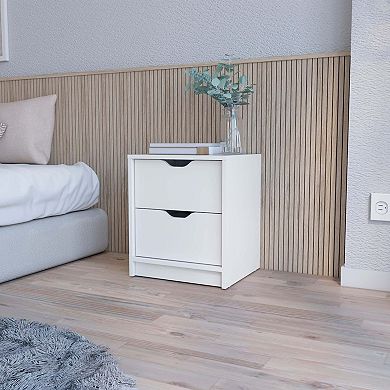 Dillon 2 Drawers Nightstand, Bedside Table with Storage