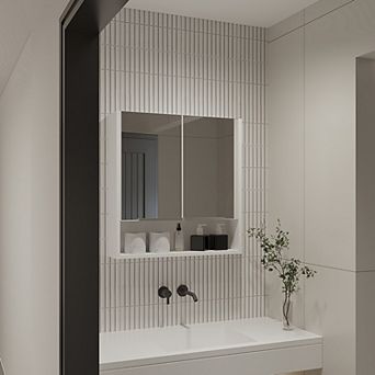 Ozark 24" Medicine Cabinet With Mirror, One Shelf