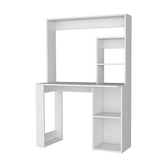 Carroll Computer Desk with Hutch and Storage Shelves