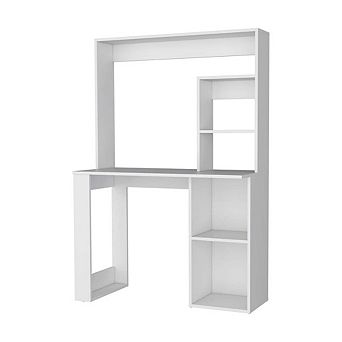 Carroll Computer Desk with Hutch and Storage Shelves