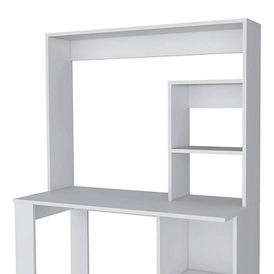 Carroll Computer Desk with Hutch and Storage Shelves