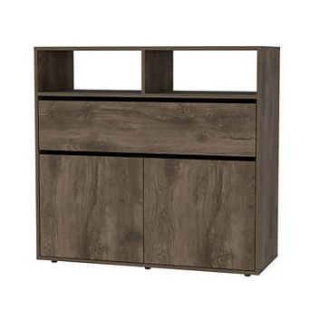 Gianna Dresser, Double Door Cabinet, One Drawer, Five Shelves