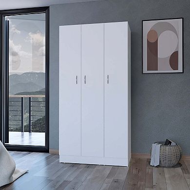 Casper Wardrobe with 2-Drawers, Hanging Rod and 3-Doors