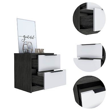 Washington Nightstand, Two Large Drawers