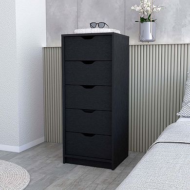 Dillon 5 Narrow Drawer Dresser, Tall Chest of Drawers