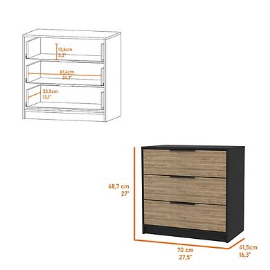 Washington Three Drawer Dresser