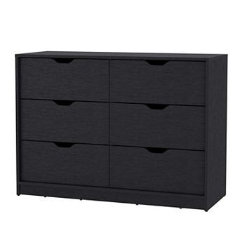 Dillon 4 Drawers Dresser, Chest of Drawers with 2 Cabinets