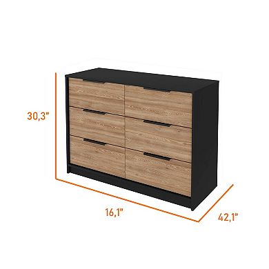 Marion Slide And Pull Dresser, Four Drawers