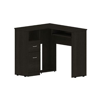 Raleigh L-shaped Desk, Two Drawers, One Shelf, Cpu Storage