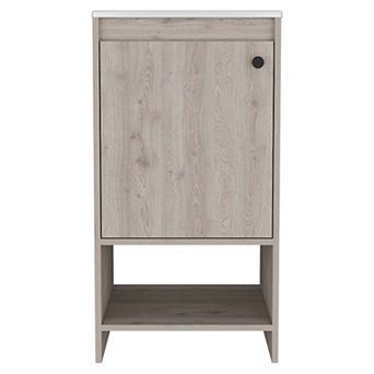Chariot Free Standing Vanity Cabinet, One Open shelf