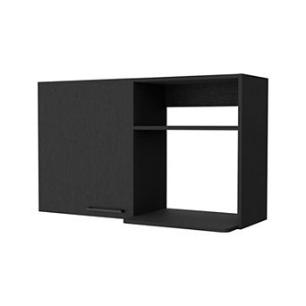 Oklahoma 2 Wall Cabinet, 2 Door Stackable Wall Mounted Storage Cabinet with 2 Side Shelf