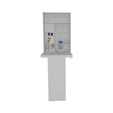Dalton Foldable Table, One Shelf With Seven Divisions
