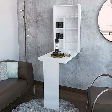 Dalton Foldable Table, One Shelf With Seven Divisions