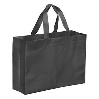 9.84"x13.78" Reusable Gift Bag, 10 pc Horizontal Style Non-woven Grocery Tote Bag