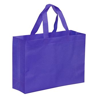 9.84"x13.78" Reusable Gift Bag, 10 pc Horizontal Style Non-woven Grocery Tote Bag
