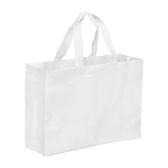 9.84"x13.78" Reusable Gift Bag, 10 pc Horizontal Style Non-woven Grocery Tote Bag