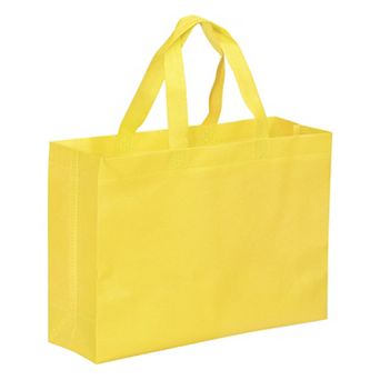 9.84"x13.78" Reusable Gift Bag, 10 pc Horizontal Style Non-woven Grocery Tote Bag